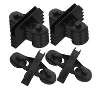 Levemolo 10pcs Aquarium Fish Tank Divider Clips Cup Bracket for Breeding Isolation Non- Holders for Tank Black
