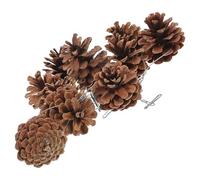 Levemolo 10pcs Bird Chew with Built Hook for Parakeets Cockatiels and Small Birds Bite-resistant Pine Cone and Wood Foraging Shredding for Birdcage Physical Activity