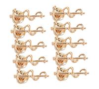 Levemolo 10pcs Caduceus Snake Brooch Pin Badge Alloy Medical Symbol Lapel Pins for Doctors Nurses Students Lightweight Coat Accessories Healthcare Professionals
