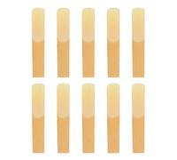 Levemolo 10pcs Clarinet Reeds for Beginner Hand-made Traditional Reeds 2.5 Hardness Clarinet Playing Tool Accessories for Woodwind Instruments