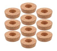 Levemolo 10pcs Cork Lids for Glass Planter with 6.5cm Center Hole Hydroponic Vase Lids for Plant Propagation and Water Propagation in Terrariums and Succulent Containers