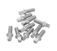 Levemolo 10pcs Drum Hardware Screws Drum Key Bolts Snare Accessories for Repair and Maintenance Made of Metal for Longevity