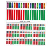 Levemolo 10pcs Kalimba Keyboard Decals Thumb Piano Note Stickers Notes Scale Stickers Visual Learning Tool