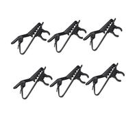 Levemolo 10pcs Lapel Tie Clip Microphone Mini Lapel Lavalier Mic Clip Iron for Speeches Meetings Online Chat Black