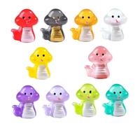 Levemolo 10pcs Mini Resin Snake Figures Glow in the Dark Tiny Snake Decorations for DIY Desktop and Car Creative Night Light Animal Figurines for New Year