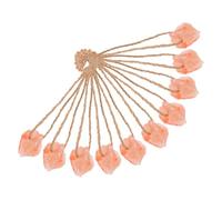 Levemolo 10pcs Natural Mineral Salt Lick Blocks with Hanging Ropes Animal Chew for Horses Cattle Deer Livestock Rich Elements for Health Vitality Easy to Install