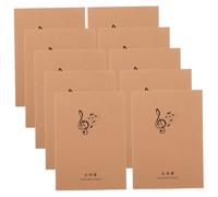 Levemolo 10pcs Portable Music Notebook for Guitar and Piano Blank Staff Paper for Composition for Musicians and Music Lovers Creative Chord Book for Notation and Practice