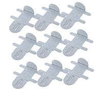 Levemolo 10pcs Stainless Steel Cage Clips for Small Food Box Fasteners for Chicken Pet Cages Secure Easy Installation Clips