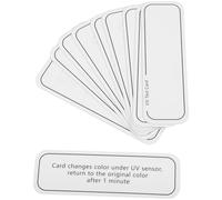 Levemolo 10pcs UV Intensity Indicator Cards for Skincare Products with Accurate Measurement and Compact Portable Pvc Design for Outdoor UV Testing and Sunscreen Evaluation
