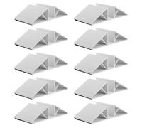 Levemolo 10PCS White Plastic Triangle Reinforcement Fittings Dog Gate Feet Pet Gate Stabilizer Support Legs for Freestanding Dog Pen Fence Anti-Drag Fixing Accessories for Indoor Use