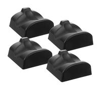 Levemolo 12-hole Ocarina Stand 4pcs Black Resin Ocarina Bracket Portable Musical Instrument Holder for Accessories