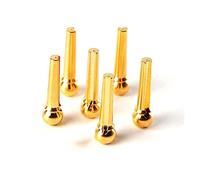 Levemolo 12pcs Brass String Cone Nail for Guitar Bridge Replacement for Acoustic Guitar Parts