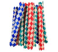 Levemolo 12pcs Chinese Bamboo Finger Trap for Parties DIY Fun Fidget with Unique Interactive Design Sturdy Craftsmanship Stress Relief and Skill Practice Suitable for Pet Bird Cage Chewing