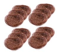 Levemolo 12pcs Decorative Bird Nest for Crafts Realistic Faux Nest Hemp Thread for Garden Home and Party Decoration for Easter and Rustic Themes