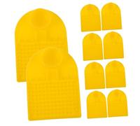 Levemolo 12pcs Hive Feeder with Anti- and No-drown Design Weather-resistant Top Feeding Compatible with Mineral Water Bottles for Safe Beekeeping Water and Syrup Feeding