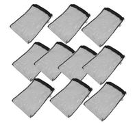Levemolo 12pcs Micron Fine Mesh Filter Media Bags for Aquarium Fish Tank Reusable Polyester Mesh with Zipper High Flow Compatible with Activated Carbon Ceramic Rings and Resins for