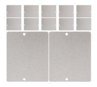 Levemolo 12pcs Microwave Oven Replacement Mica Sheet Waveguide Cover with Exceptional Insulation and Easy to Clean Features, Universal Silver Mica Sheet for Microwave Oven and Toaster