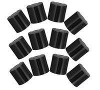 Levemolo 12pcs Plastic Black Disc Cap Top for Squeeze Bottles with Smooth Finish, Press Dispensing Lid for Refillable Empty Bottles, Prevents Accidental Cuts and Scratch Marks, for Bathroom