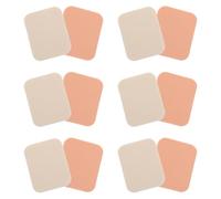 Levemolo 12pcs White Synthetic Sponge Powder Puff Set Simple Makeup Pad Suitable for Blush and Face Care Fluffy Small Makeup Puff for Dry and Wet Use for Daily Beauty