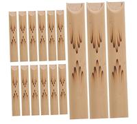 Levemolo 15pcs Bamboo Duck Whistle Handmade Musical Instruments for Practice and Training Whistles Lightweight Craft Noisemakers Crisp Sound for Birthday Gifts and Parties