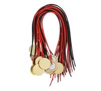 Levemolo 15pcs Brass Piezo Pickup Disc Elements, Easy Install Contact Microphone Trigger Sensor for Drums, Acoustic Guitar Accessories, Enhanced Sound