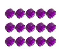 Levemolo 15pcs Electric Guitar Pedal Knobs Plastic Guitar Effect Pedal Button Caps Potentiometer Knob Footswitch Covers