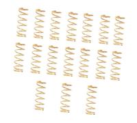 Levemolo 17pcs Pickup Adjust Height Spring Straight Bridge Pull String Bass Tension Spring Metal Tremolo Arm Stabilization Golden for Guitar Lovers