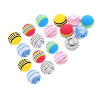 Levemolo 18pcs Pet Chew Balls Set EVA Rainbow Solid Mini Dog Tennis Balls Quiet, Sturdy Interactive Puppy for Teething and Exercise, Assorted Colors