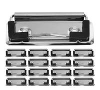 Levemolo 18pcs Silver Iron Binder Clips for Paper Documents, Small Size and Sturdy Nickeling Material, for Organising Papers in Bags or Drawers, for Teachers and Students
