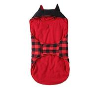 Levemolo 1pc Pet Christmas Coat Reflective Jacket for Dogs Warm Comfortable Outdoor Wear for Parties Daily Life and Cold Weather Lightweight Design for Easy Use