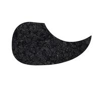 Levemolo 1pc Scratch Folk Guitar Pickguard Self-adhesive Protective Plate for Acoustic Guitars Easy to Apply and Remove Compatible Models Black