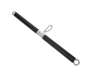 Levemolo 1pc Straight Pulling Rod with Bearing Ring for Gym Pulley Systems Cable Machine Attachment for Triceps Press-downs Face Pulls Overhead Curls Multi-workout Fitness Equipment