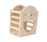 Levemolo 1pc Wooden Feeder Rack Grass Holder for Guinea Pigs and Chinchillas Keeps Food Fresh and Cage to Use Hay Dispenser
