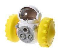 Levemolo 1piece Dog Treat Dispenser Toy for Indoor Intelligent Chew Toy for Dogs Yellow Food-grade Material Promotes Healthy Eating Habits and Care