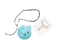Levemolo 1set Alto Ceramic Ocarina for Beginners Portable Wind Instrument Rich Resonance for Music Practice and Giving