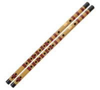 Levemolo 1Set Bamboo Flute Traditional Chinese Flute for Beginners Hand Carved Natural Color Dizi with Chinese Knot Diaphragm for Music Lovers
