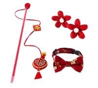 Levemolo 1set Cat Festival Decorative Collar for Pets Cat Neck Ornament Lantern Bow Tie for Celebrations and Photo Opportunities