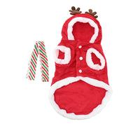 Levemolo 1set Christmas Pet Costume Warm and Comfortable Dog Cat Garment Scarf for Holiday Parties Photo Shoots and Daily Wear for Pets