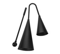 Levemolo 1set Double-ended Cowbell Metal Percussion Instrument Two Tone Bell Agogo Bell for Boys and Girls Music Education