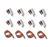 Levemolo 1set Guitar Finger Protector Metal Picks Adjustable Finger Picks for Enhanced Comfort and While Playing Guitar Lightweight and Design for Musicians