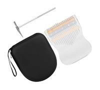 Levemolo 1set Key Kalimba Thumb Piano Body Portable Acrylic Musical Instrument for Beginners and Adults Includes Tuning Hammer and Bag Sound for Ages
