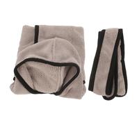 Levemolo 1set Pet Bathrobe for Dogs and Cats Water Absorbent Towel Comfortable for Drying after Bathing Lightweight to Pets Grey