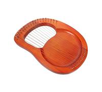 Levemolo 1set String Wood Lyre Harp Ancient Style Musical Instrument for Beginners Portable Solid Includes Tuning Key and Manual for Music