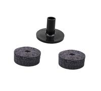 Levemolo 2 PCS Soft Durable Felt Strap Button Washers with Cymbal Sleeve for Drum Kits Prevent Instrument Damage Maintain Cymbal Height Suitable for Drumming Practice and Performance