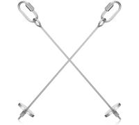 Levemolo 2 Pcs Stainless Steel Bird Skewers for Cage Budgie Food Holder with Smooth Surface Clean Fruit Vegetable Treat Sticks for Parrots Parakeets Cockatiels and Animals