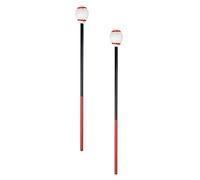 Levemolo 2 Pcs Xylophone Mallets White Heads and Red Strings, Marimba Sticks Percussion Hammers for Musical Instruments, Suitable for Xylophone and Marimba Players