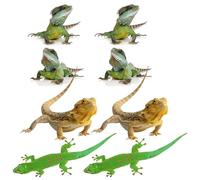 Levemolo 2 Sets Lizard Car Stickers Sun-Resistant Adhesive Decals Waterproof 3D Decorative Scratch Cover for Car Truck Van Exterior Accessories
