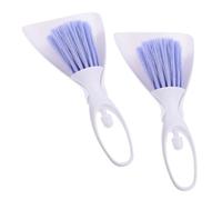 Levemolo 2 Sets Mini Cage Cleaning Broom and Dustpan for Hamsters Rabbits Guinea Pigs with Ergonomic Handle Pet Poop Scooper Tools for Animal Feces Removal and Nest Maintenance Random Color