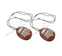 Levemolo 2 Sets Portable Kalimba Thumb Piano Finger Piano Sapele Wood Mini Music Instrument for Beginners and Music Lovers with Natural Resonance and Lightweight Design