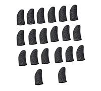 Levemolo 20 Pcs Anti-Sweat Touch Screen Finger Sleeves for Mobile Gaming Breathable Gaming Thumb Covers Ultra-Slim Finger Protectors